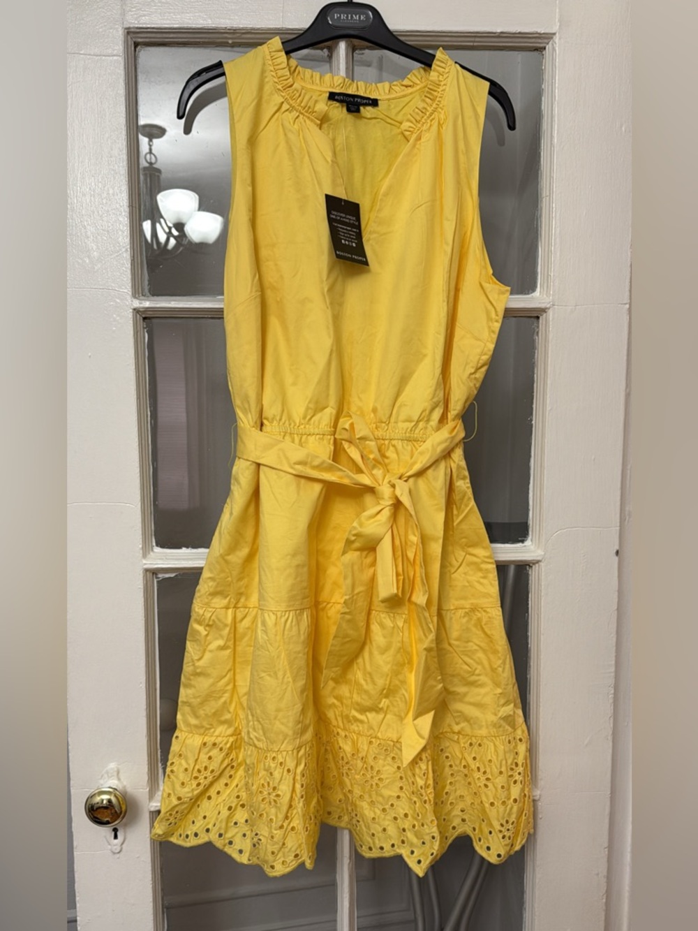 Boston Proper Sunny Yellow Kids Dress,up to knee